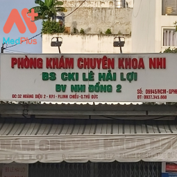 PHÒNG KHÁM CHUYÊN KHOA NHI  BS CKI LÊ HẢI LỢI  BV NHI ĐỒNG 2